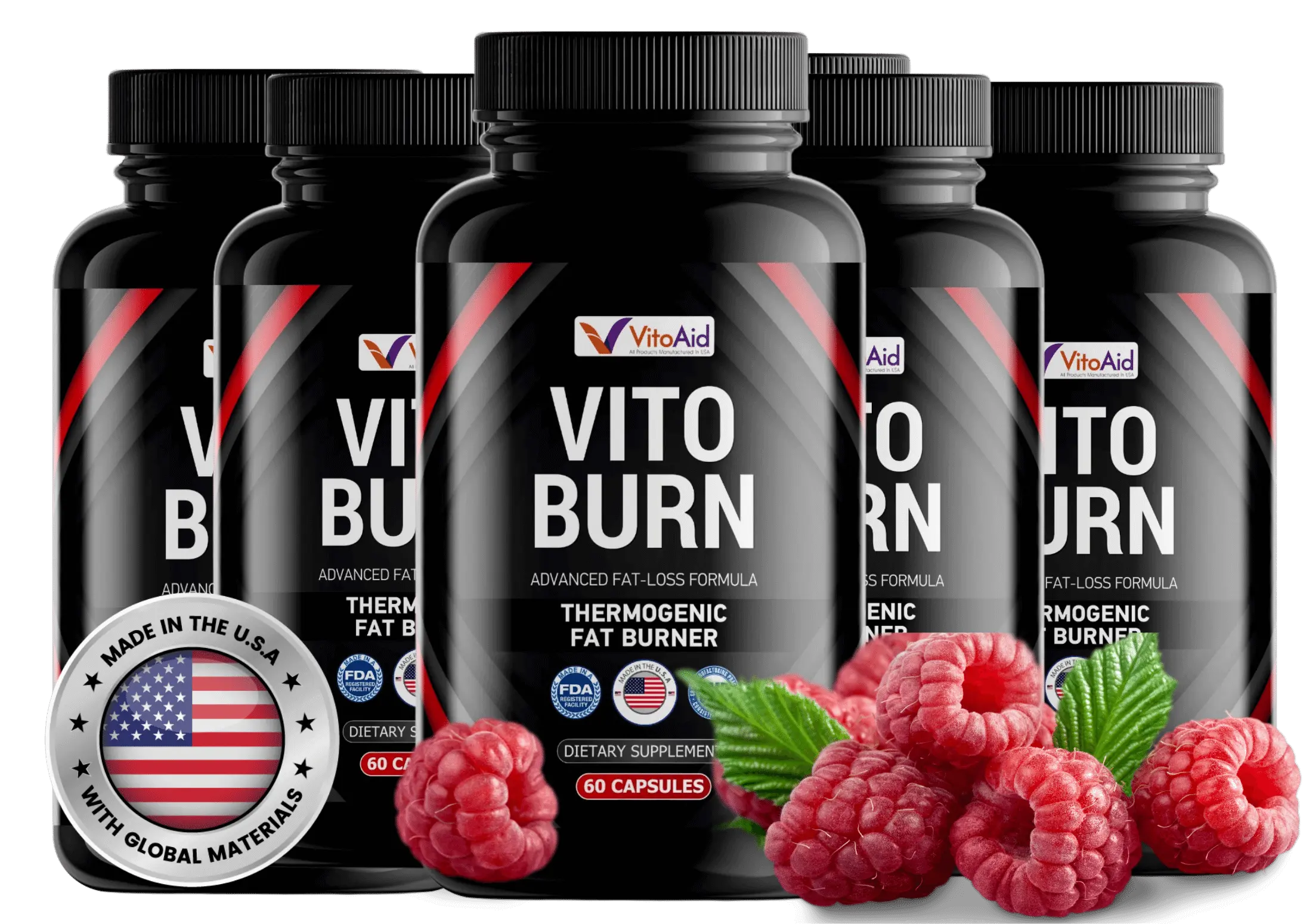 VITO BURN 6 bottle bundle
