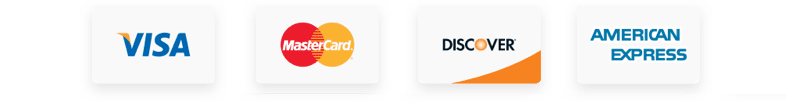 Accepted payment cards